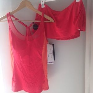 NEW!! Coco Reef Coral Tankini & Mini Wrap Skirt